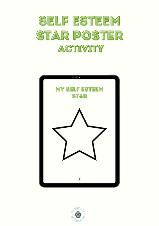 Self Esteem Star Poster Activity