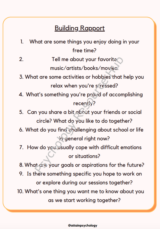 Get To Know You Questions for Teenagers