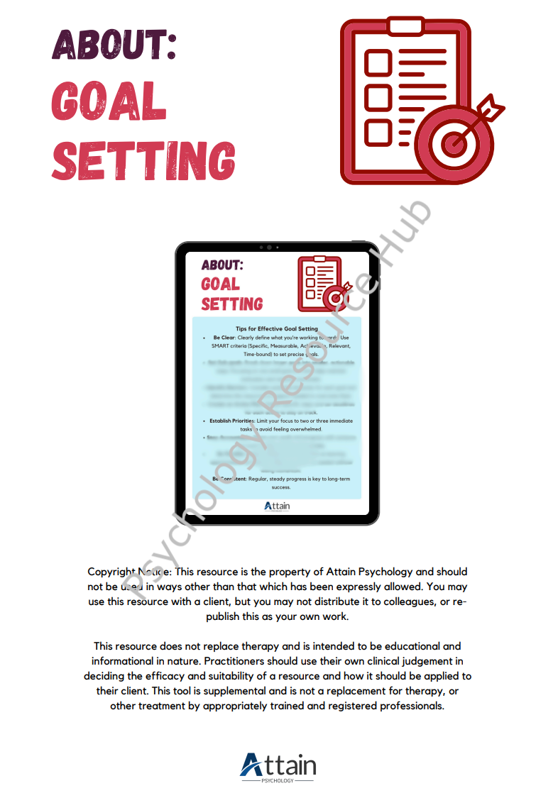 Goal Setting Poster