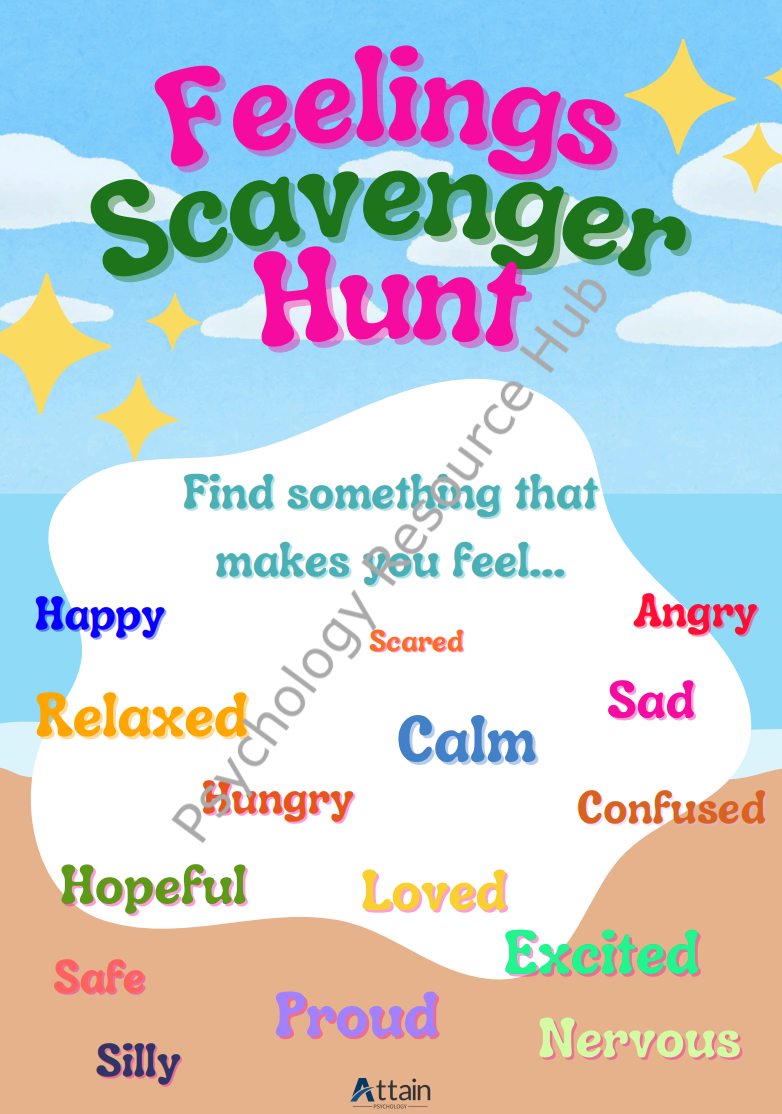 Feelings Scavenger Hunt Activity