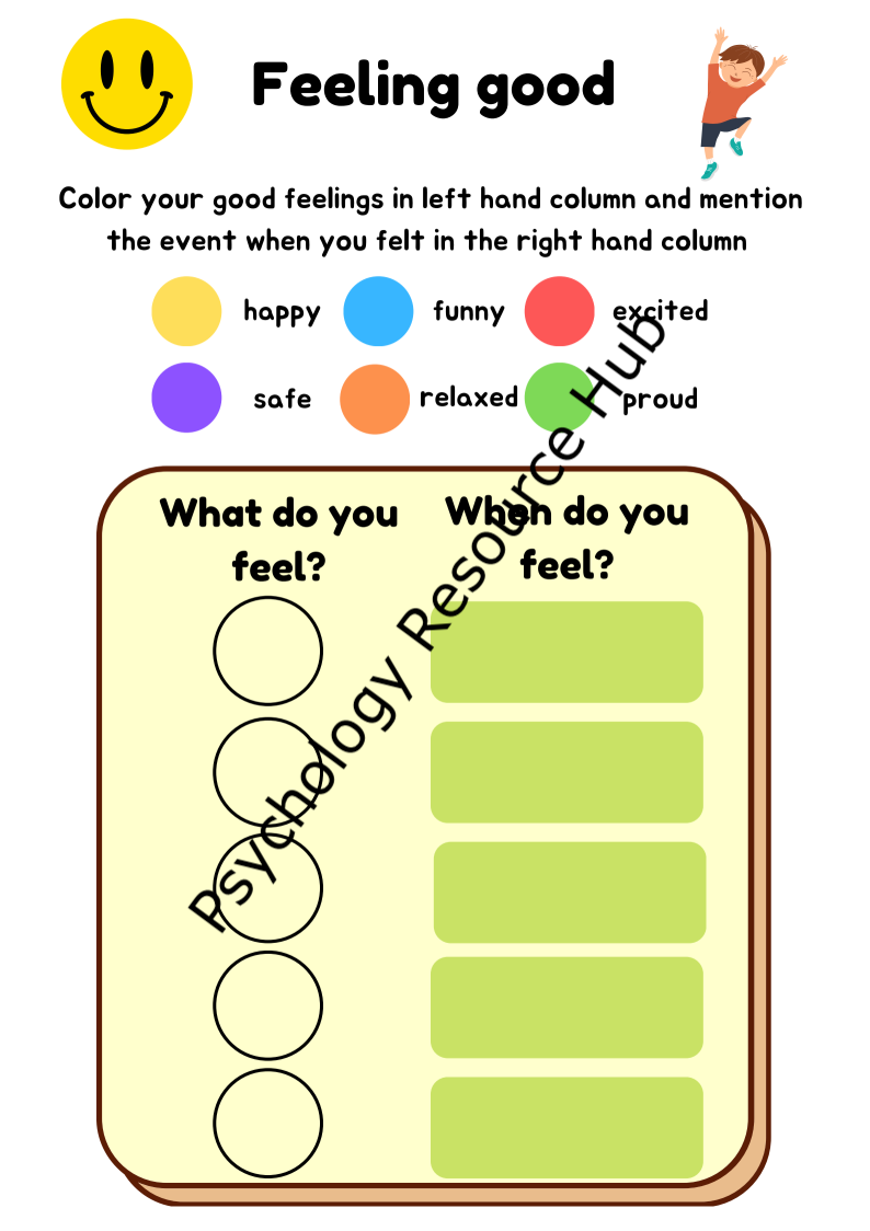 Feeling Good Worksheet
