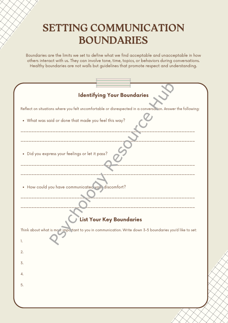 Setting Communication Boundaries