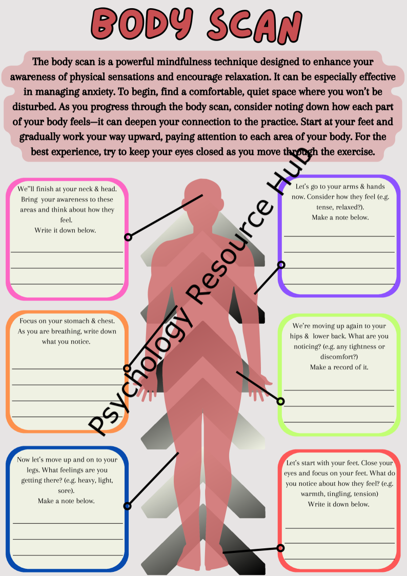 Body Scan & Relaxation Worksheet