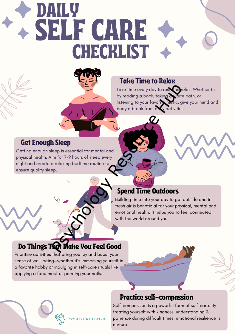 Daily Self Care Checklist