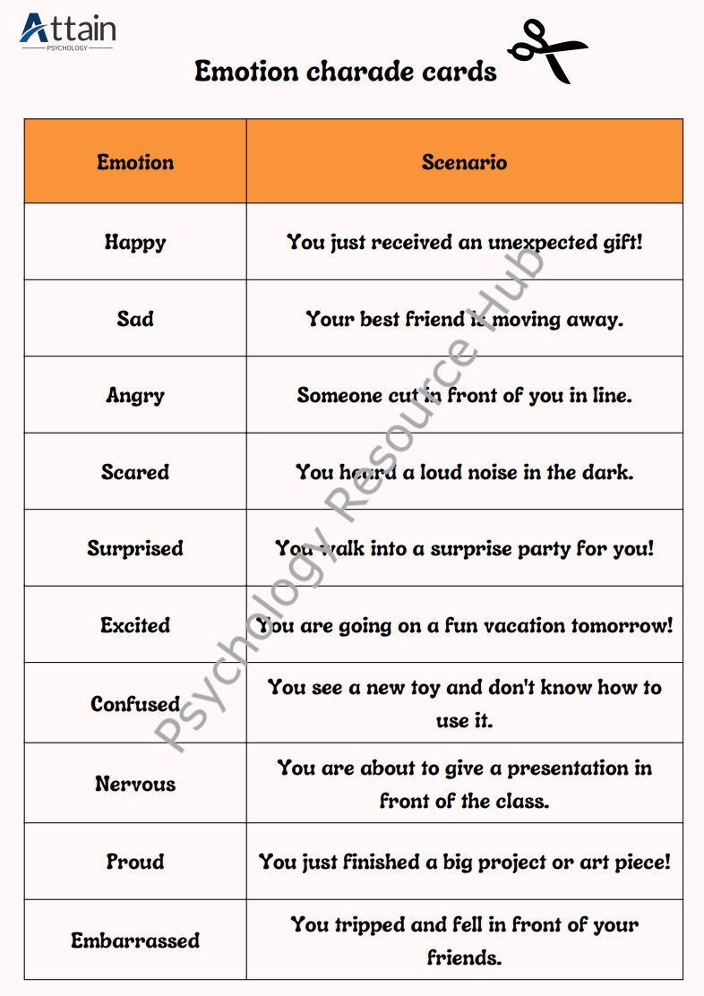Emotion Charades Game