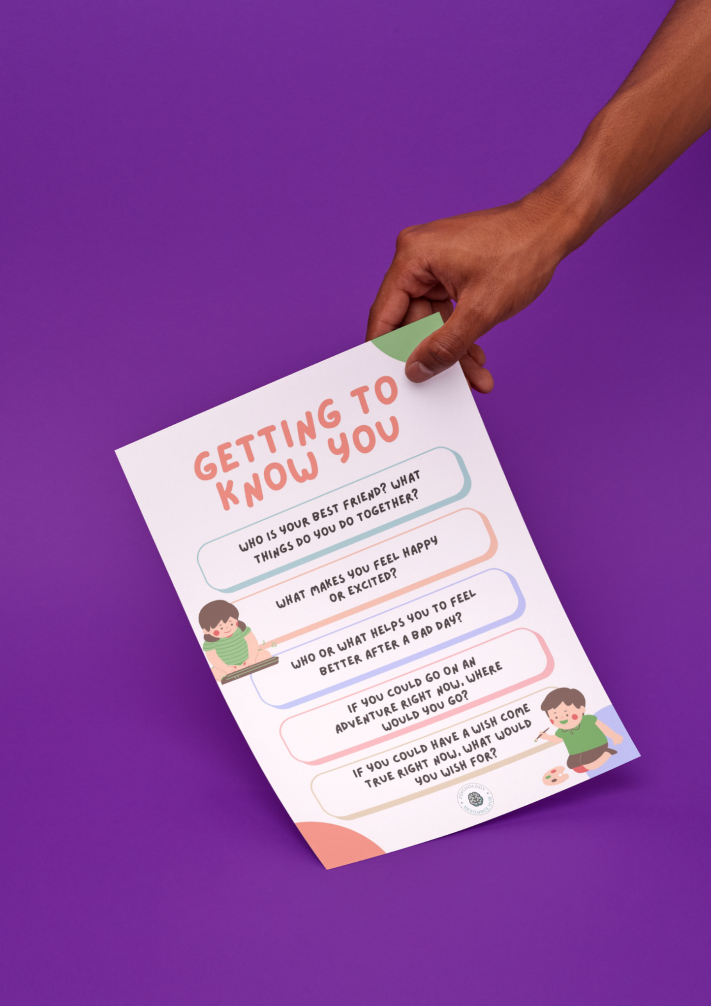 Get To Know You Questions for Children