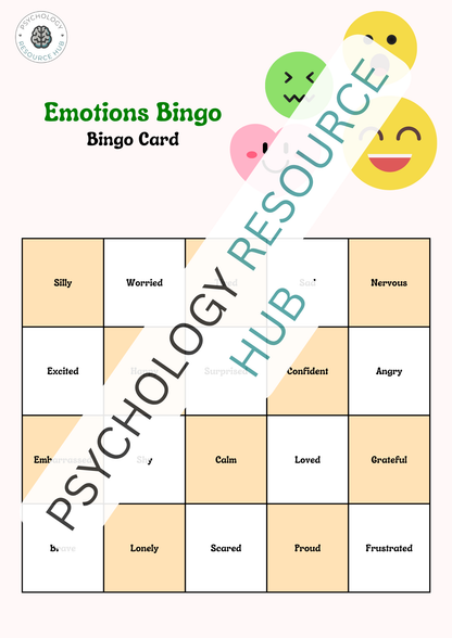Emotion Bingo Game