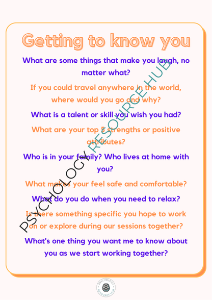 Get To Know You Questions for Teenagers