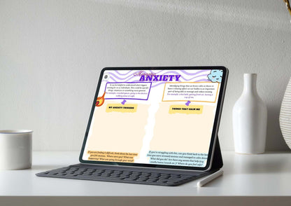 Managing Anxiety Worksheet for identifying triggers and coping strategies to reduce anxiety and stress