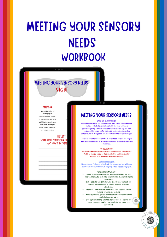 Meeting Sensory Needs - Workbook