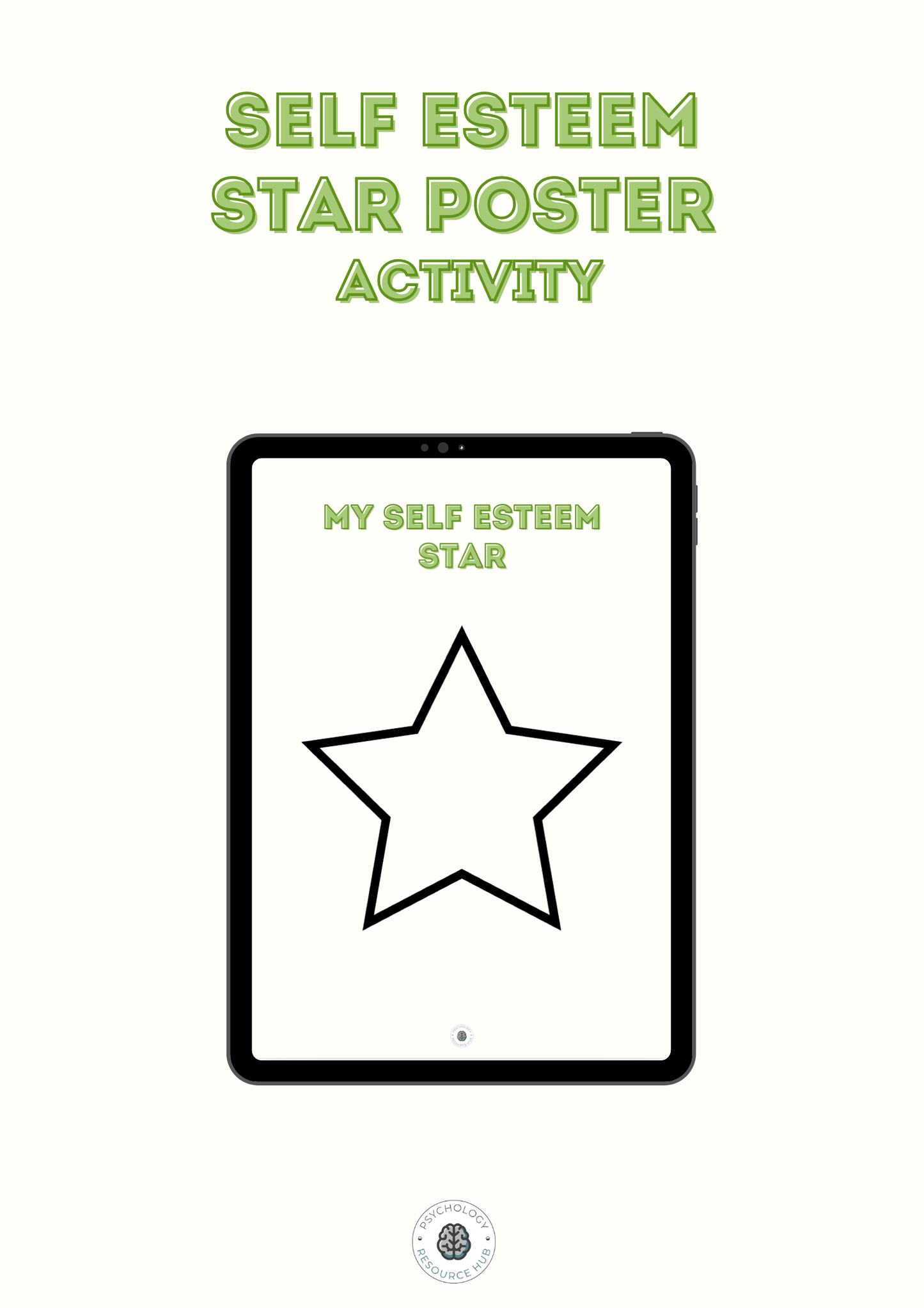 Self Esteem Star Poster Activity