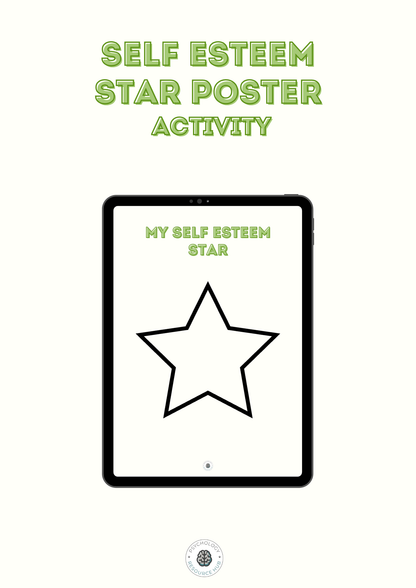 Self Esteem Star Poster Activity