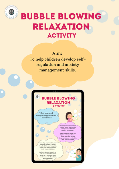 Bubble Blowing Relaxation Activity