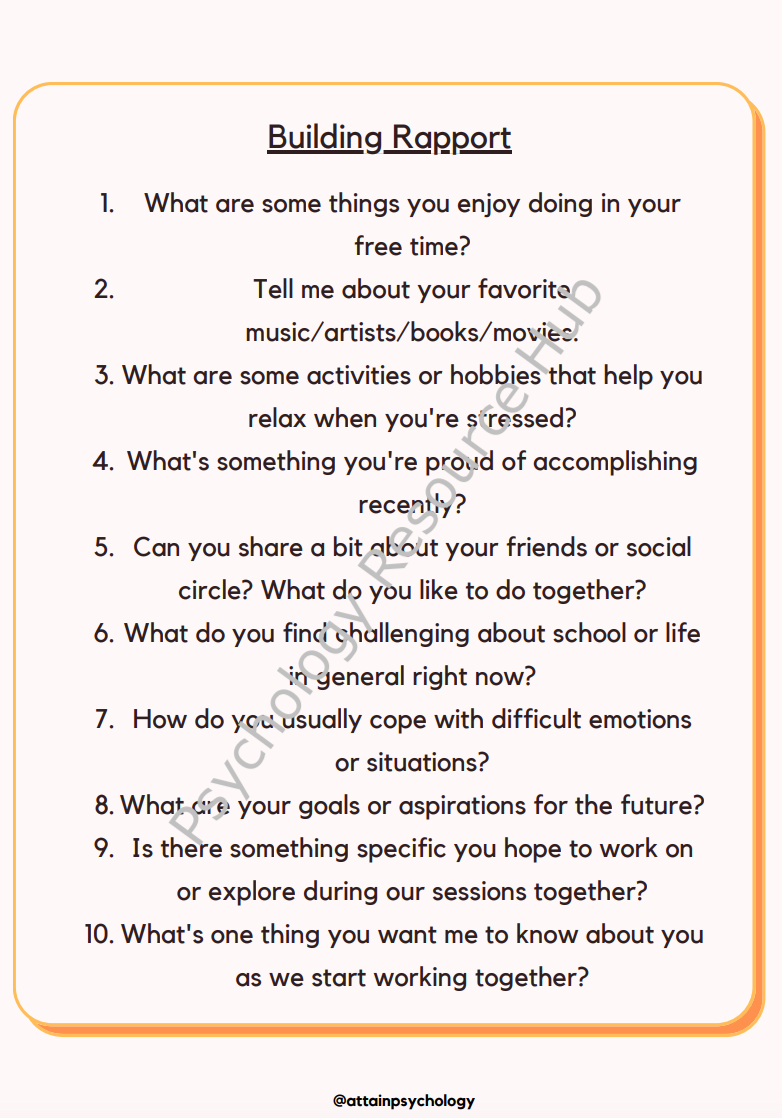 Get To Know You Questions for Teenagers