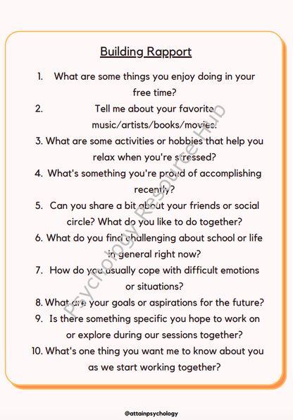 Get To Know You Questions for Teenagers