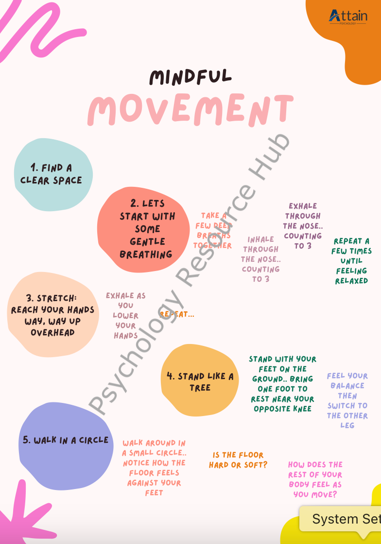 Children's Mindful Movement Poster