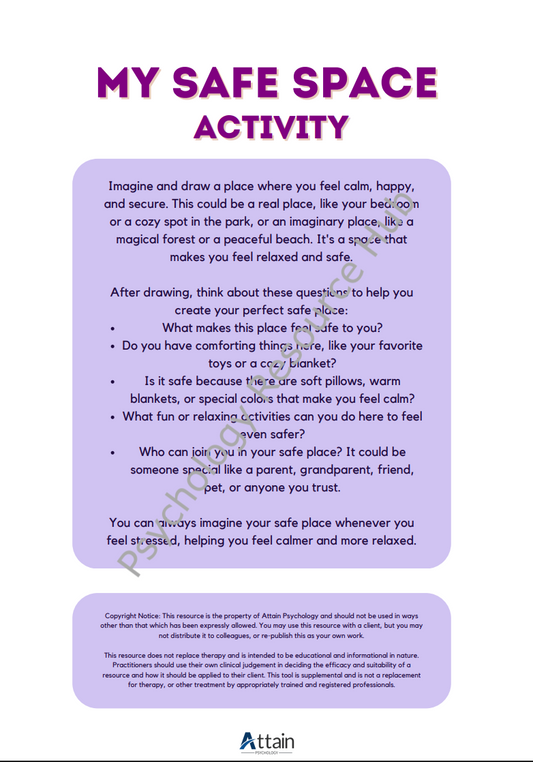 'My Safe Space' Activity