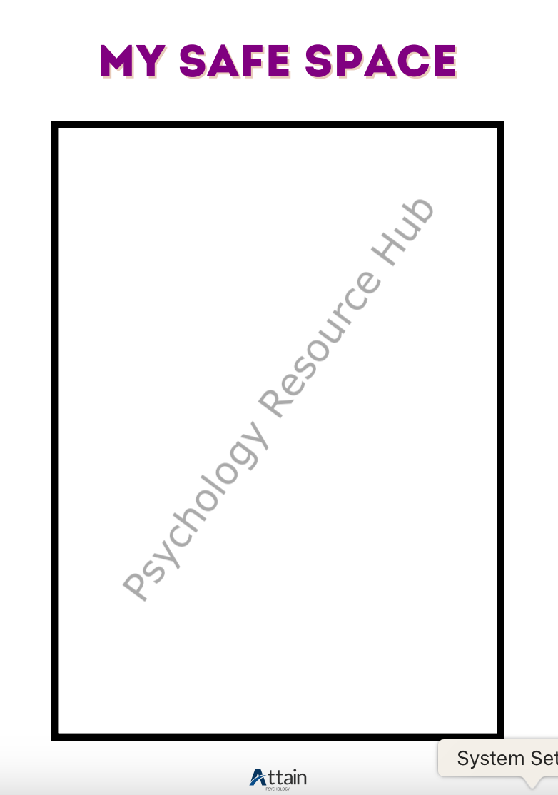 'My Safe Space' Activity