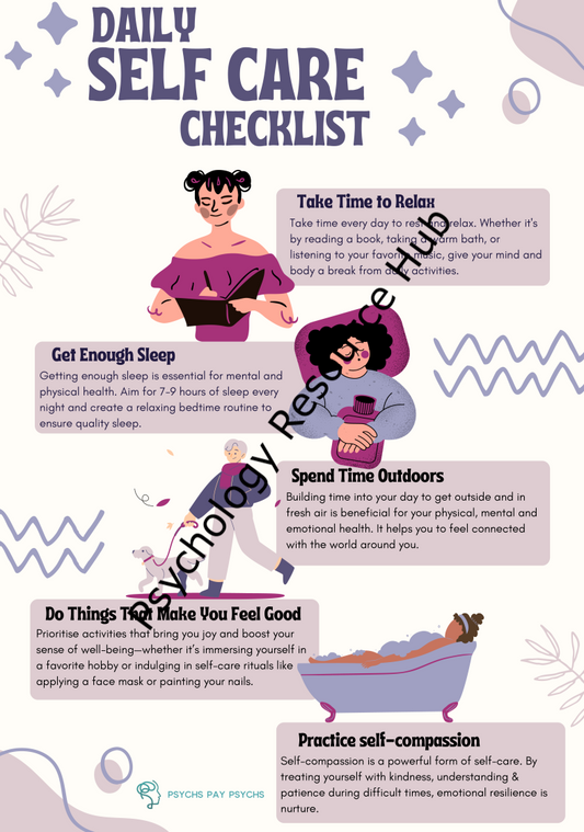 Daily Self Care Checklist