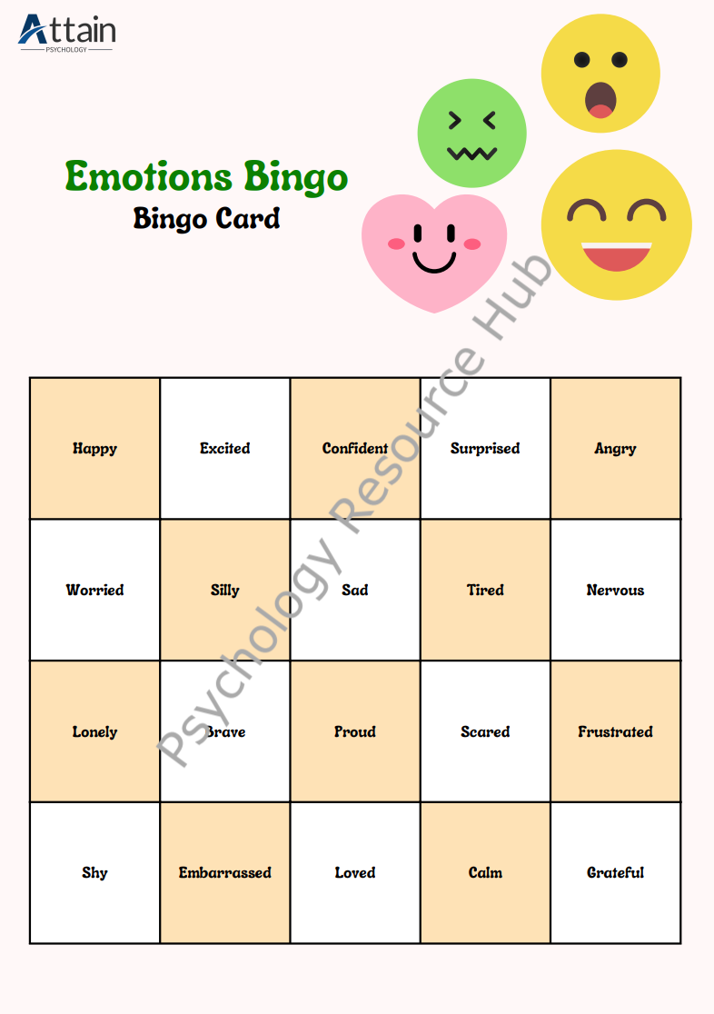 Emotion Bingo Game