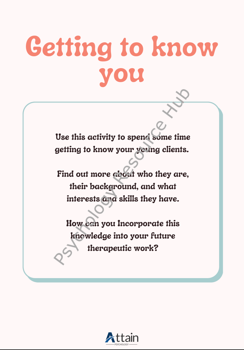 Get To Know You Questions for Children