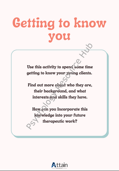 Get To Know You Questions for Children