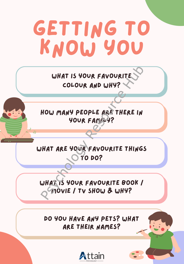 Get To Know You Questions for Children