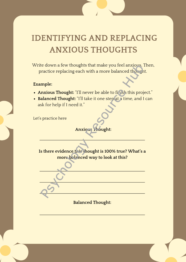 Thought-Feeling Connection Worksheet