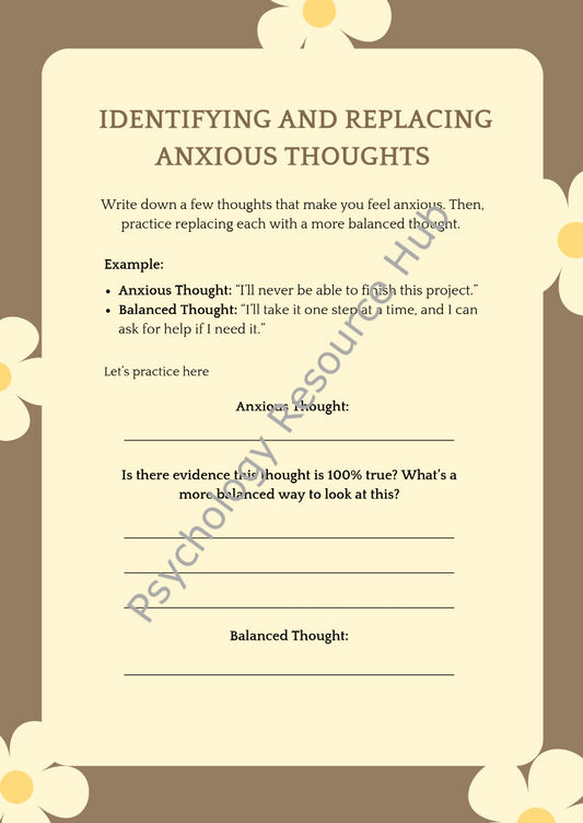 Thought-Feeling Connection Worksheet