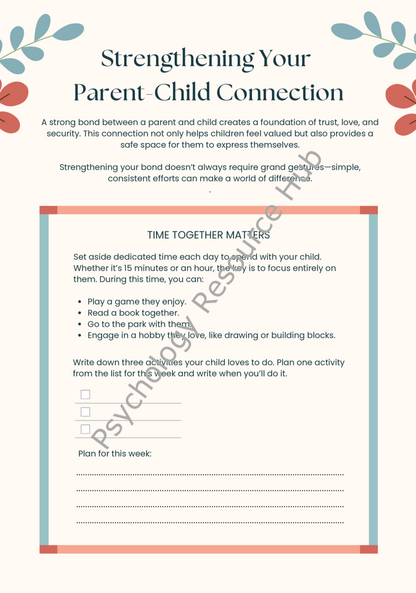 Strengthening Your Parent-Child Connection