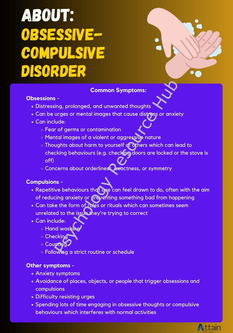 Obsessive-Compulsive Disorder (OCD) Explained | Poster – Psychology ...