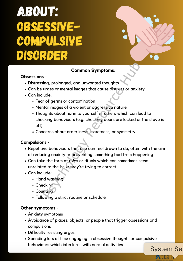 OCD Educational Poster