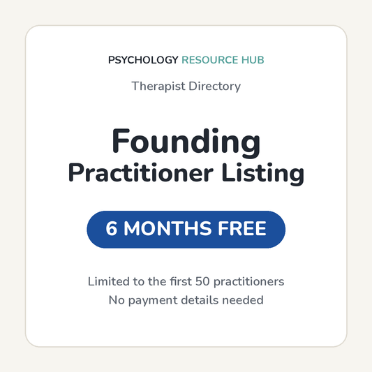 Therapist Directory Listing - 6 Months Complimentary Access